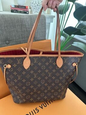 Louis Vuitton Brown and Tan Monogram Tote